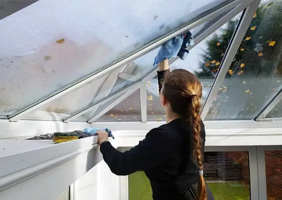 inside conservatory cleaning